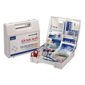 应急响应|仅限90589符合ANSI 2015标准的a + I型和II型急救箱，可容纳25人，带塑料箱(1-Kit)