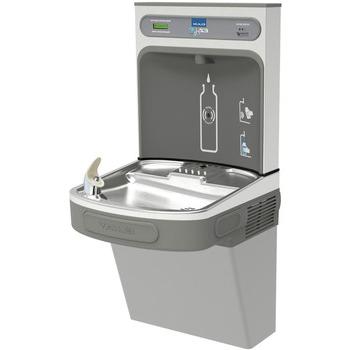 PLUMBING AND DRAIN CLEANING | Elkay LZS8WSLK EZH2O Bottle Filling Station with Single ADA Cooler, 过滤/ 8gph(浅灰色)